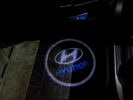 Türprojektion Hyundai Logo